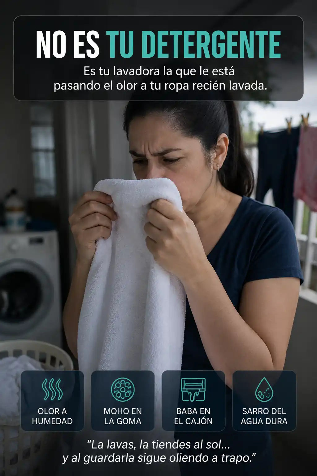No es tu detergente: es tu lavadora la que le pasa el olor a humedad a tu ropa